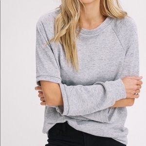 New French elbow cut out sweatshirt